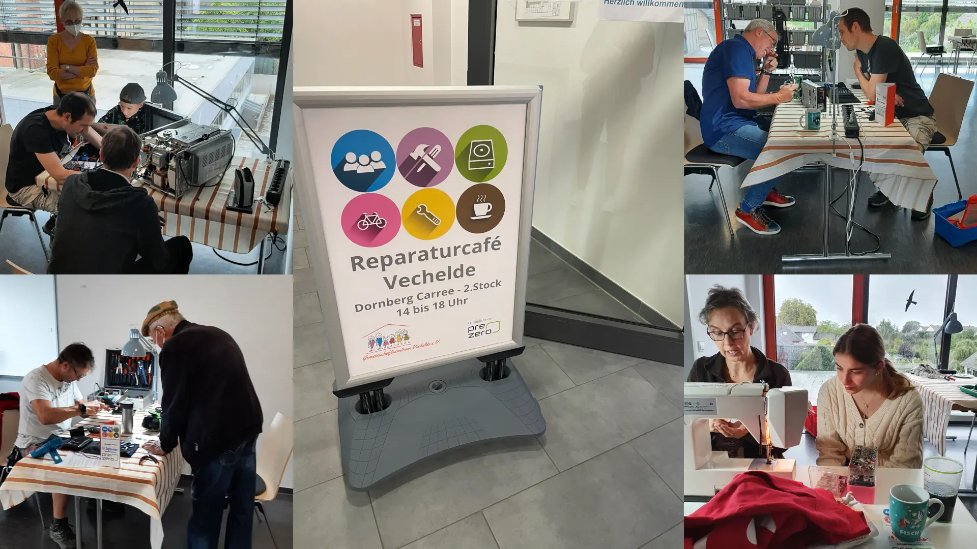 Impressionen vom Reparaturcafé in Vechelde